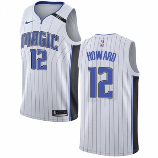 Men's Nike Orlando Magic 12 Dwight Howard Swingman NBA Jersey - Association Edition