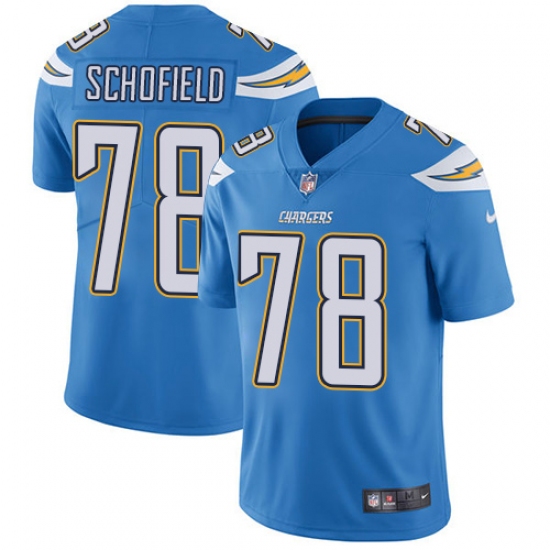 Youth Nike Los Angeles Chargers 78 Michael Schofield Electric Blue Alternate Vapor Untouchable Elite Player NFL Jersey