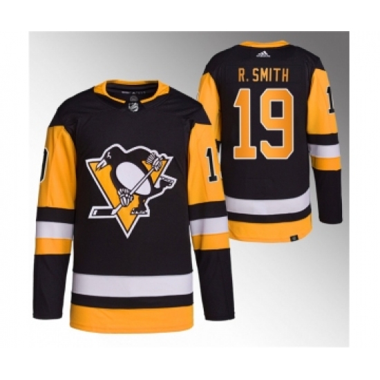 Men's Pittsburgh Penguins 19 Reilly Smith Black Stitched Jersey1