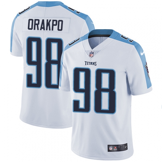 Youth Nike Tennessee Titans 98 Brian Orakpo Elite White NFL Jersey