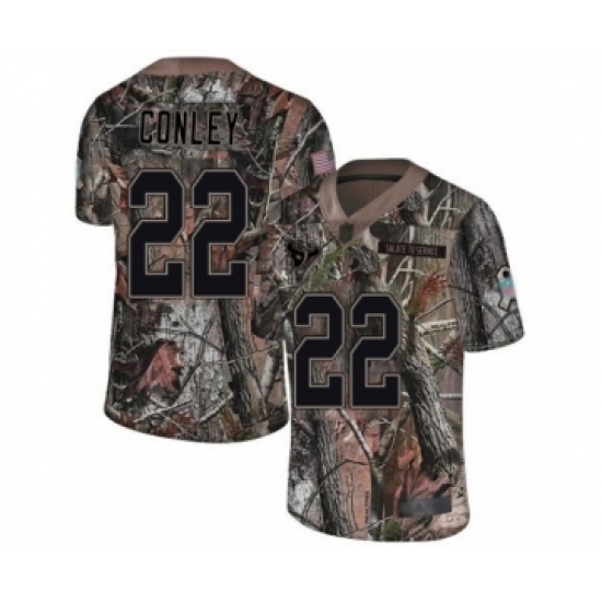 Youth Houston Texans 22 Gareon Conley Limited Camo Rush Realtree Football Jersey