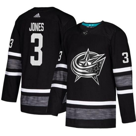 Men's Adidas Columbus Blue Jackets 3 Seth Jones Black 2019 All-Star Game Parley Authentic Stitched NHL Jersey