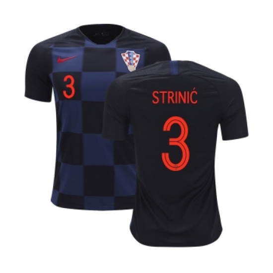 Croatia 3 Strinic Away Soccer Country Jersey