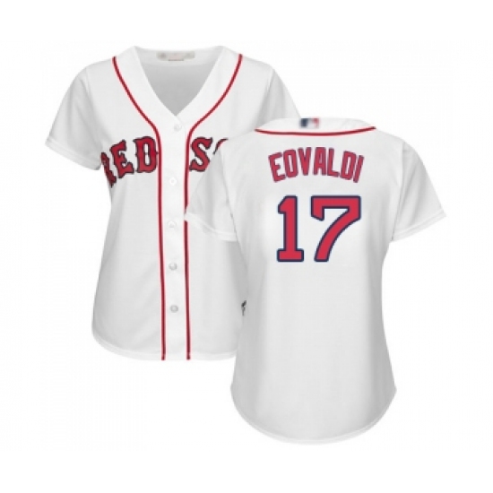 Women's Boston Red Sox 17 Nathan Eovaldi Replica White Home Baseball Jersey