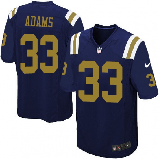 Youth Nike New York Jets 33 Jamal Adams Elite Navy Blue Alternate NFL Jersey