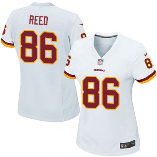 Women's Nike Washington Redskins 86 Jordan Reed Game White NFL Jersey