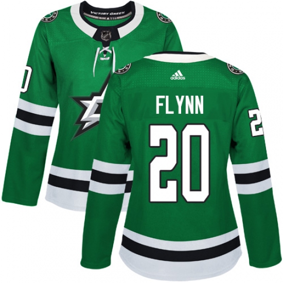 Women's Adidas Dallas Stars 20 Brian Flynn Authentic Green Home NHL Jersey