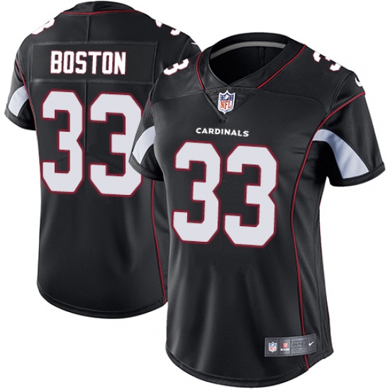 Women Nike Arizona Cardinals 33 Tre Boston Black Alternate Vapor Untouchable Limited Player NFL Jersey