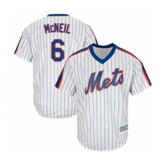 Men's New York Mets 6 Jeff McNeil Replica White Alternate Cool Base Baseball Jersey