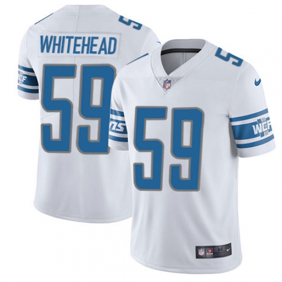 Youth Nike Detroit Lions 59 Tahir Whitehead Elite White NFL Jersey