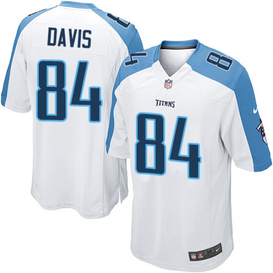 Men's Nike Tennessee Titans 84 Corey Davis Game White NFL Jersey