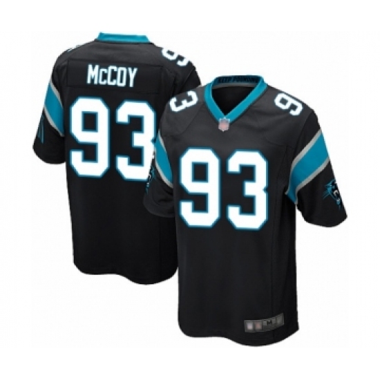 Men's Carolina Panthers 93 Gerald McCoy Game Black Team Color Football Jersey