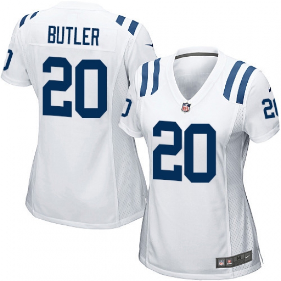 Women's Nike Indianapolis Colts 20 Darius Butler Game White NFL Jersey