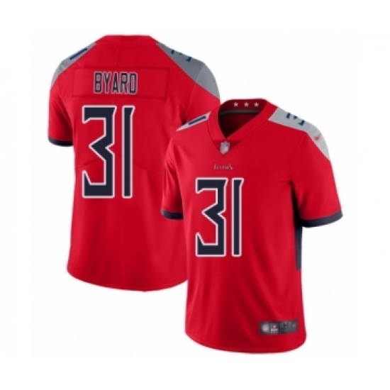 Men's Tennessee Titans 31 Kevin Byard Limited Red Inverted Legend Football Jersey