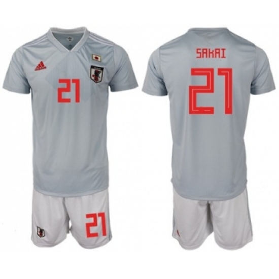 Japan 21 Sakai Away Soccer Country Jersey