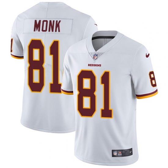 Youth Nike Washington Redskins 81 Art Monk White Vapor Untouchable Limited Player NFL Jersey