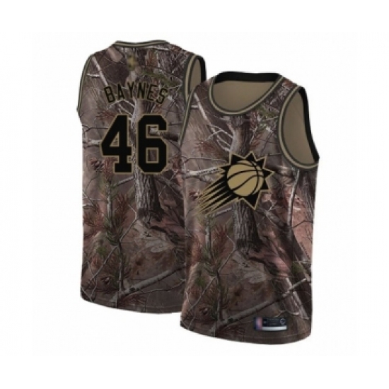 Youth Phoenix Suns 46 Aron Baynes Swingman Camo Realtree Collection Basketball Jersey