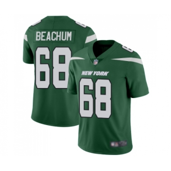 Youth New York Jets 68 Kelvin Beachum Green Team Color Vapor Untouchable Limited Player Football Jersey