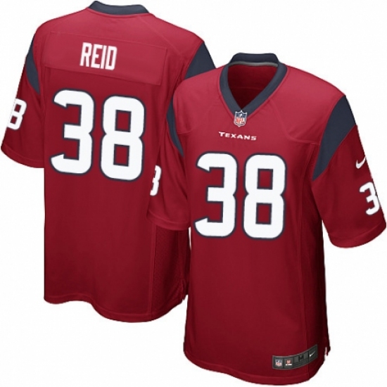 Men's Nike Houston Texans 38 Justin Reid Game Red Alternate NFL Jersey