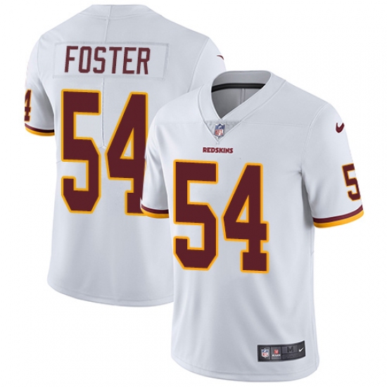 Men's Nike Washington Redskins 54 Mason Foster White Vapor Untouchable Limited Player NFL Jersey