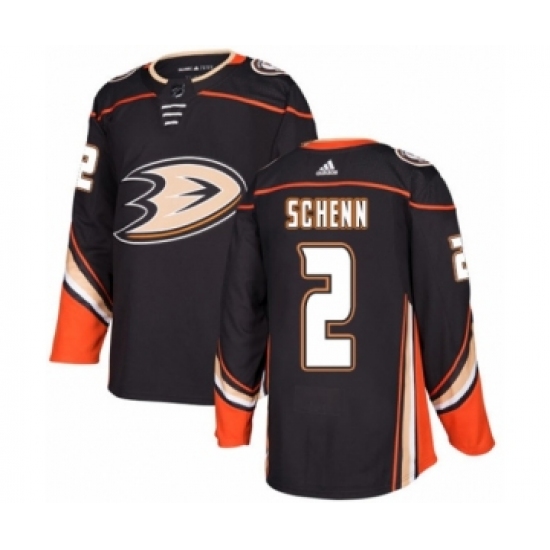 Men's Adidas Anaheim Ducks 2 Luke Schenn Premier Black Home NHL Jersey