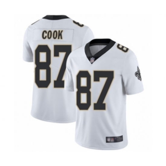 Men's New Orleans Saints 87 Jared Cook White Vapor Untouchable Limited Player Football Jersey