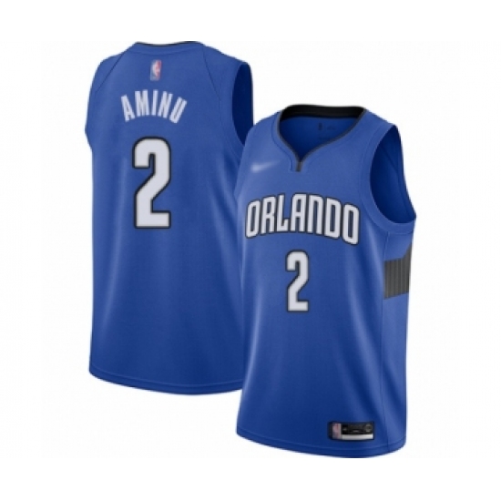 Youth Orlando Magic 2 Al-Farouq Aminu Swingman Blue Finished Basketball Jersey - Statement Edition