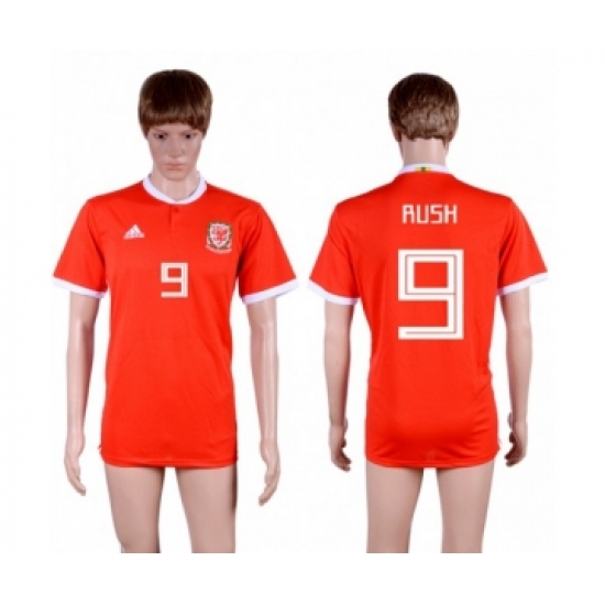 Wales 9 Rush Red Home Soccer Club Jersey