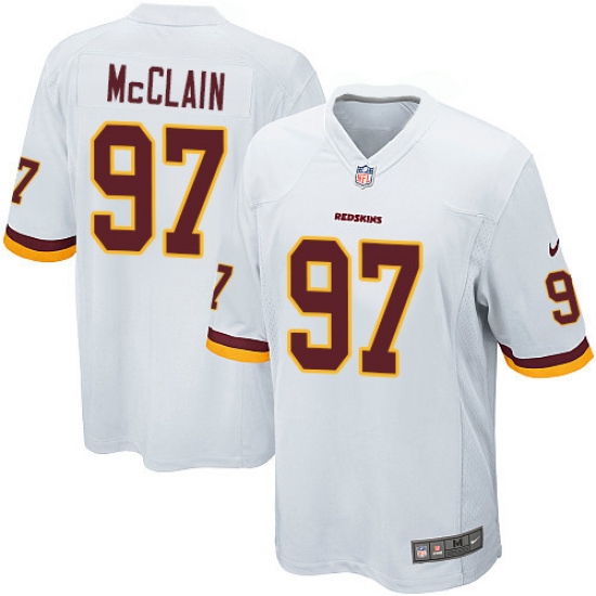 Men's Nike Washington Redskins 97 Terrell McClain Game White NFL Jersey