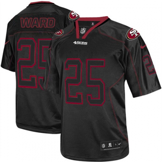 Men's Nike San Francisco 49ers 25 Jimmie Ward Elite Lights Out Black NFL Jersey