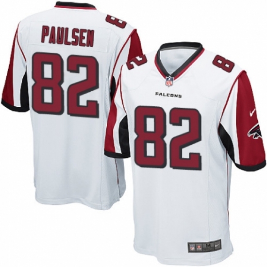 Men's Nike Atlanta Falcons 82 Logan Paulsen Game White NFL Jersey