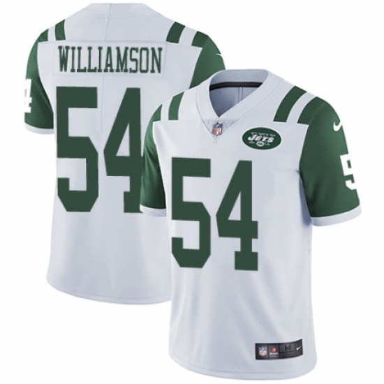 Youth Nike New York Jets 54 Avery Williamson White Vapor Untouchable Limited Player NFL Jersey