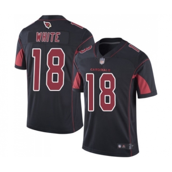 Men's Arizona Cardinals 18 Kevin White Limited Black Rush Vapor Untouchable Football Jersey