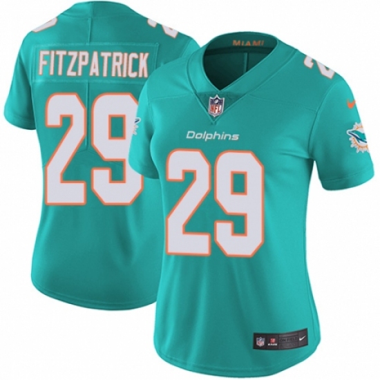 Women's Nike Miami Dolphins 29 Minkah Fitzpatrick Aqua Green Team Color Vapor Untouchable Limited Player NFL Jersey