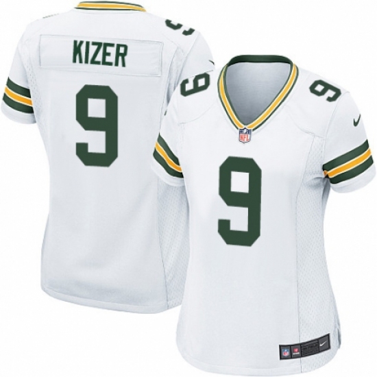 Women's Nike Green Bay Packers 9 DeShone Kizer Game White NFL Jersey