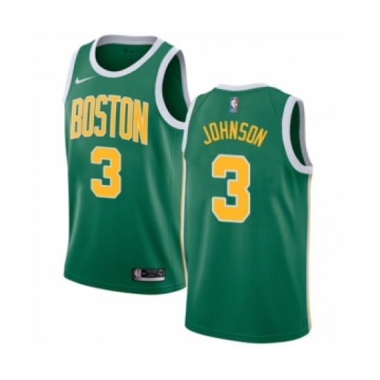 Men's Nike Boston Celtics 3 Dennis Johnson Green Swingman Jersey - Earned Edition