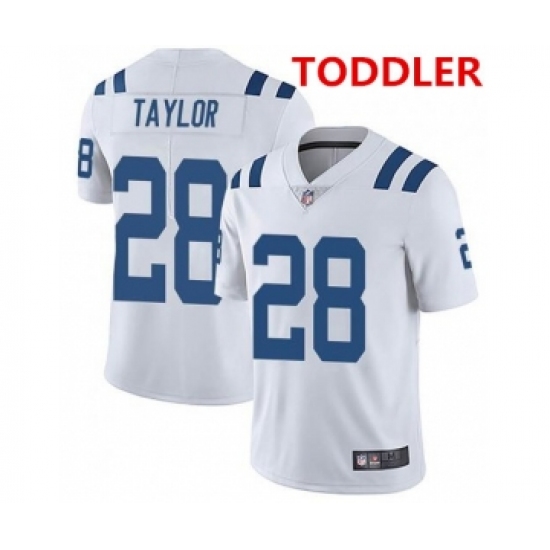 Toddler indianapolis colts 28 jonathan taylor white stitched nike jersey