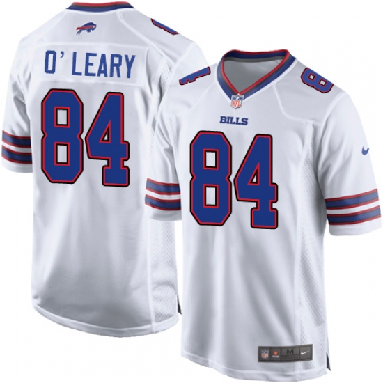 Men's Nike Buffalo Bills 84 Nick O'Leary Game White NFL Jersey