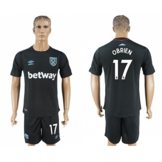 West Ham United 17 Obrien Away Soccer Club Jersey