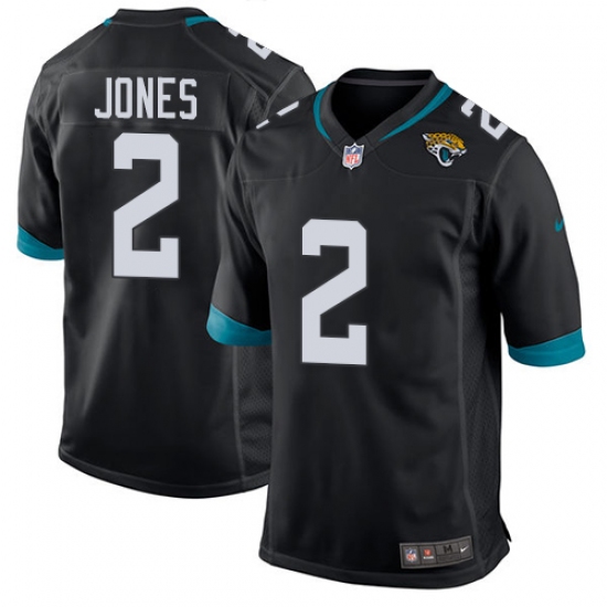 Men's Nike Jacksonville Jaguars 2 Landry Jones Game Black Team Color NFL Jersey