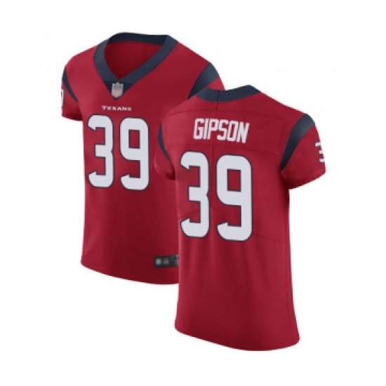 Men's Houston Texans 39 Tashaun Gipson Red Alternate Vapor Untouchable Elite Player Football Jersey