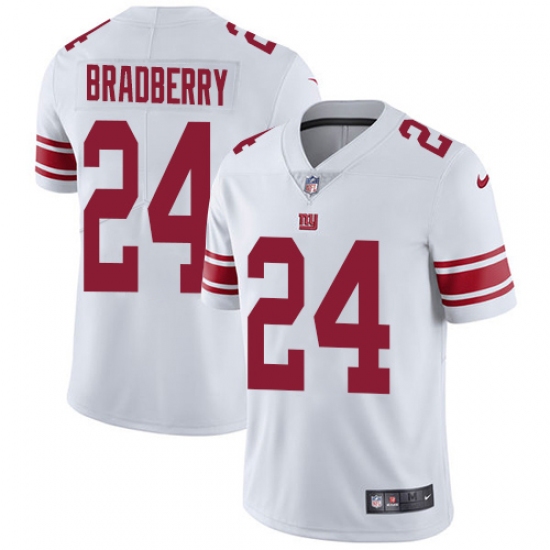 Youth New York Giants 24 James Bradberry White Stitched Vapor Untouchable Limited Jersey