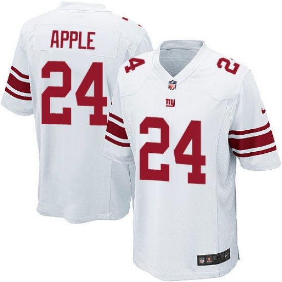 Men's Nike New York Giants 24 Eli Apple Game White NFL Jersey