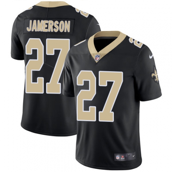 Youth Nike New Orleans Saints 27 Natrell Jamerson Black Team Color Vapor Untouchable Limited Player NFL Jersey