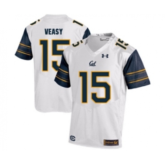 California Golden Bears 15 Jordan Veasy White College Football Jersey