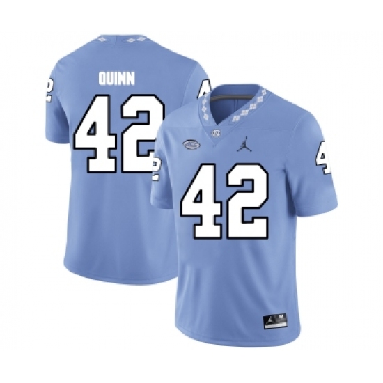 North Carolina Tar Heels 42 Robert Quinn Blue College Football Jersey