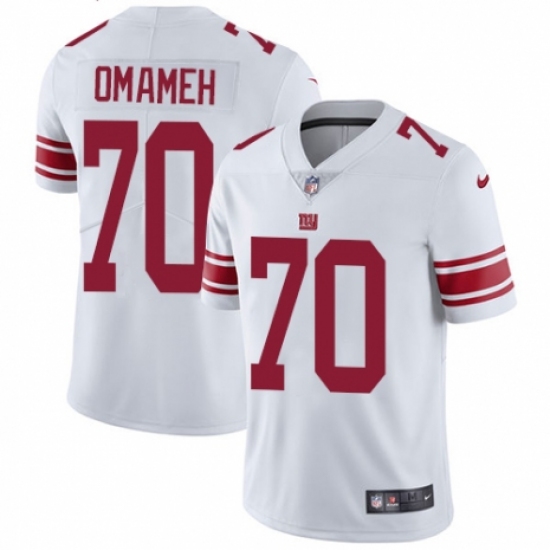 Youth Nike New York Giants 70 Patrick Omameh White Vapor Untouchable Limited Player NFL Jersey