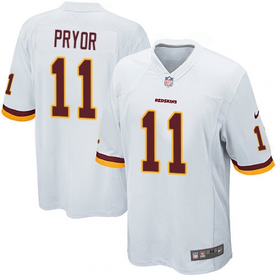 Men's Nike Washington Redskins 11 Terrelle Pryor Game White NFL Jersey