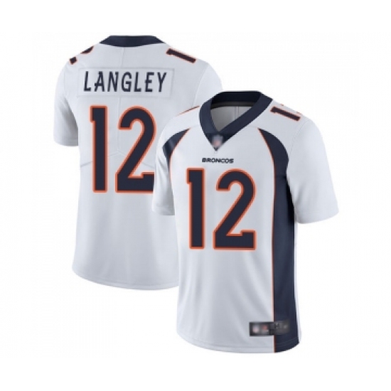 Youth Denver Broncos 12 Brendan Langley White Vapor Untouchable Limited Player Football Jersey