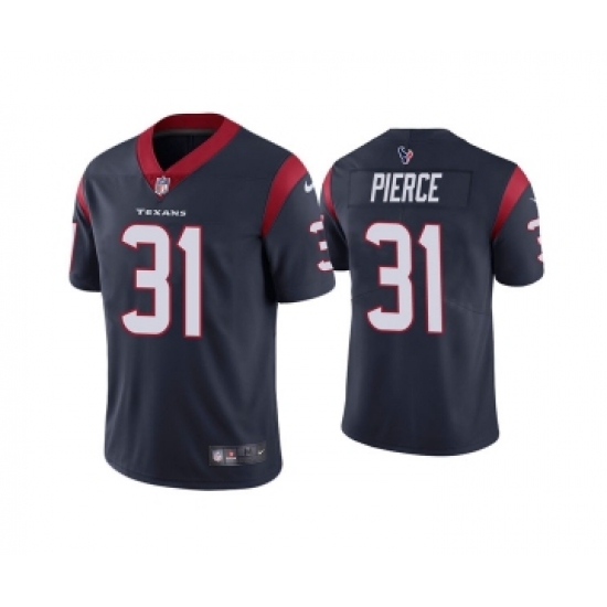 Men's Houston Texans 31 Dameon Pierce Navy Vapor Untouchable Limited Stitched Jersey